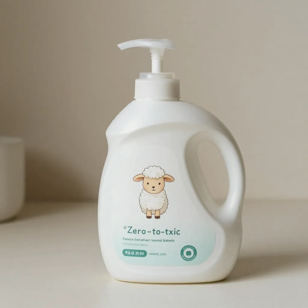 Gentle baby skin care illustration